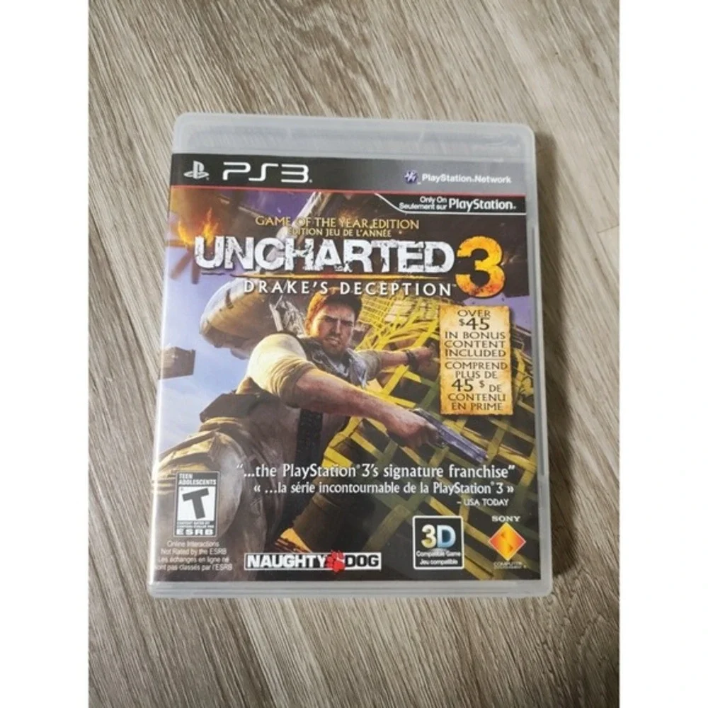 Uncharted 3 Drakes Deception Sony PlayStation 3 PS3 Tested Working
